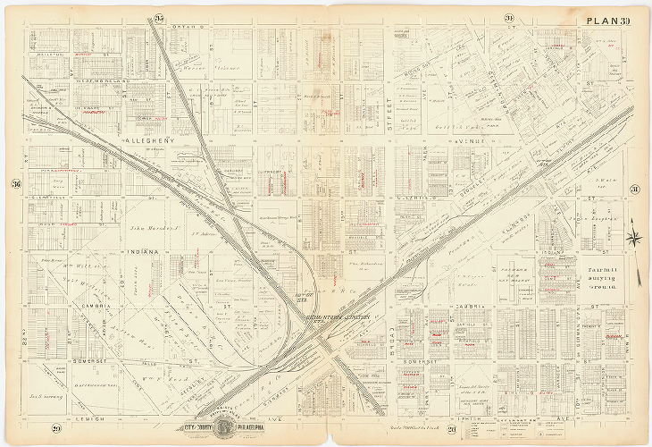 Plan 30, Baist's Property Atlas of the City and County of Philadelphia, Penna.