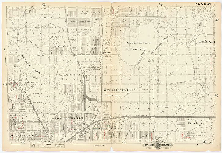 Plan 34, Baist's Property Atlas of the City and County of Philadelphia, Penna.
