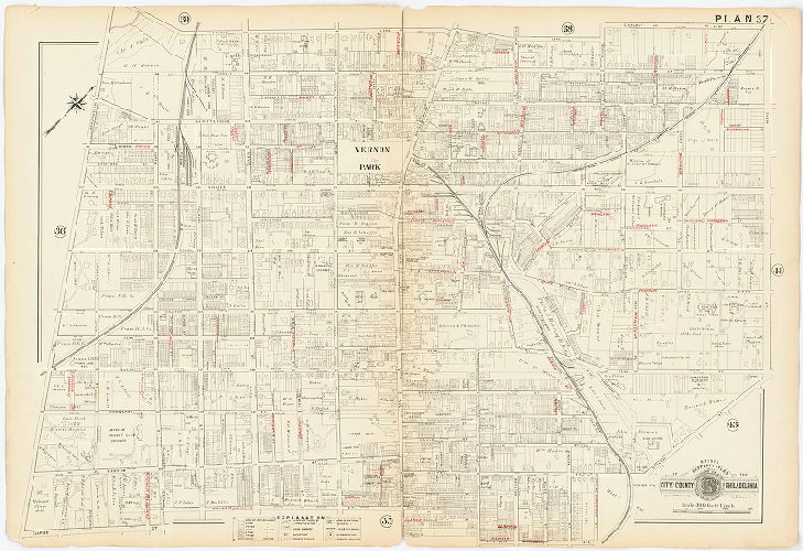 Plan 37, Baist's Property Atlas of the City and County of Philadelphia, Penna.