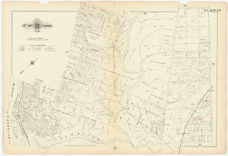 Plan 39, Baist's Property Atlas of the City and County of Philadelphia, Penna.