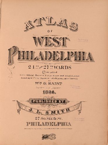 Title Page, Atlas of West Philadelphia, 24th and 27th Wards