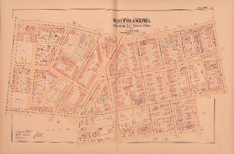 Plate 3, Atlas of West Philadelphia, 24th and 27th Wards
