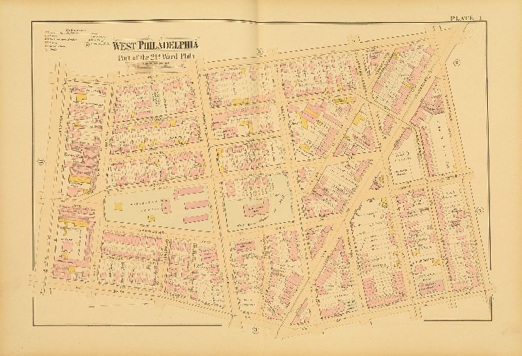 Plate 4, Atlas of West Philadelphia, 24th and 27th Wards