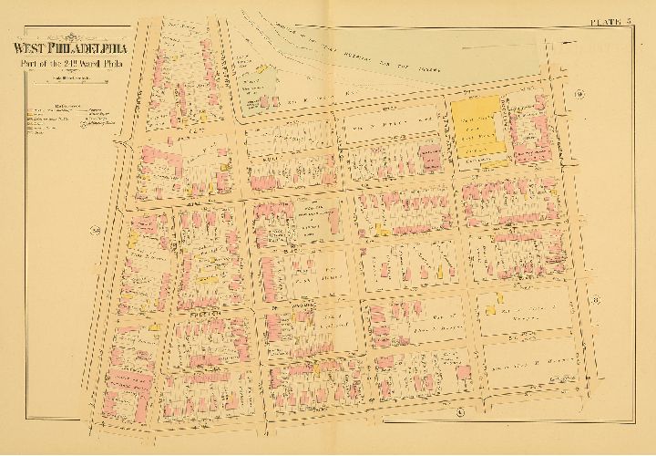 Plate 5, Atlas of West Philadelphia, 24th and 27th Wards