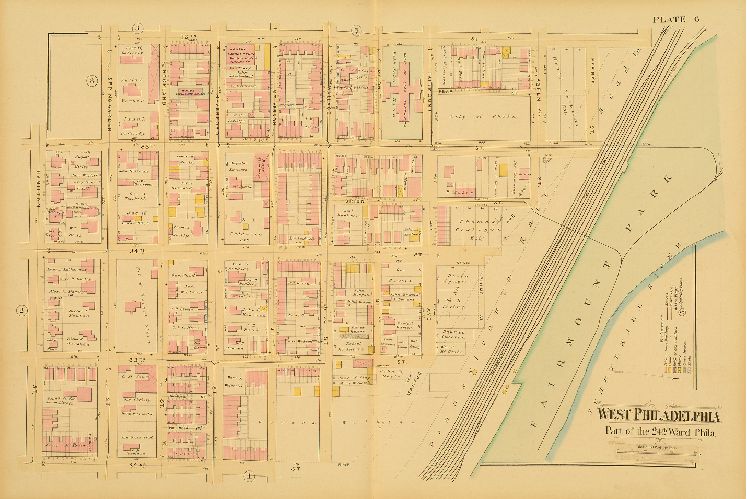 Plate 6, Atlas of West Philadelphia, 24th and 27th Wards