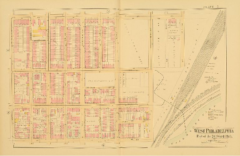 Plate 7, Atlas of West Philadelphia, 24th and 27th Wards