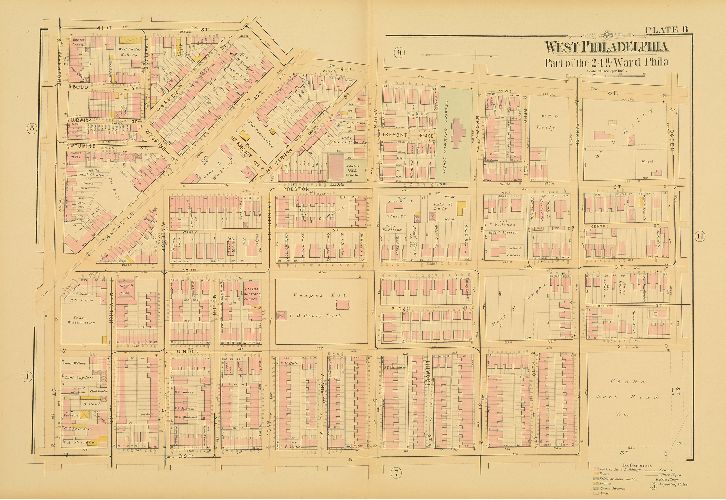 Plate 8, Atlas of West Philadelphia, 24th and 27th Wards