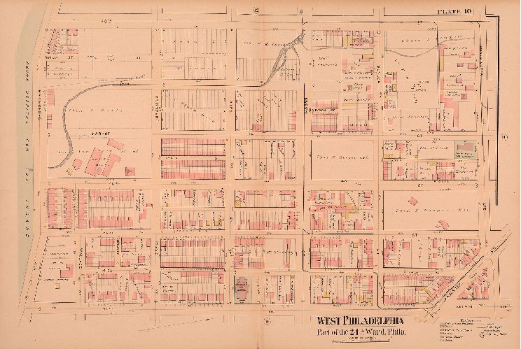 Plate 10, Atlas of West Philadelphia, 24th and 27th Wards