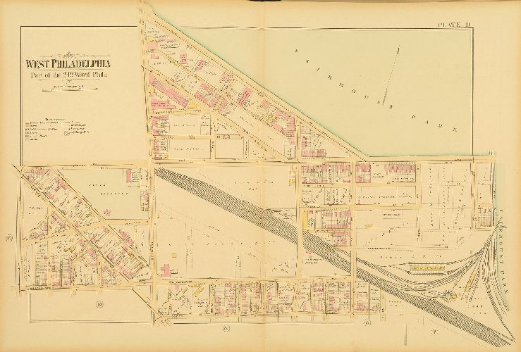 Plate 11, Atlas of West Philadelphia, 24th and 27th Wards