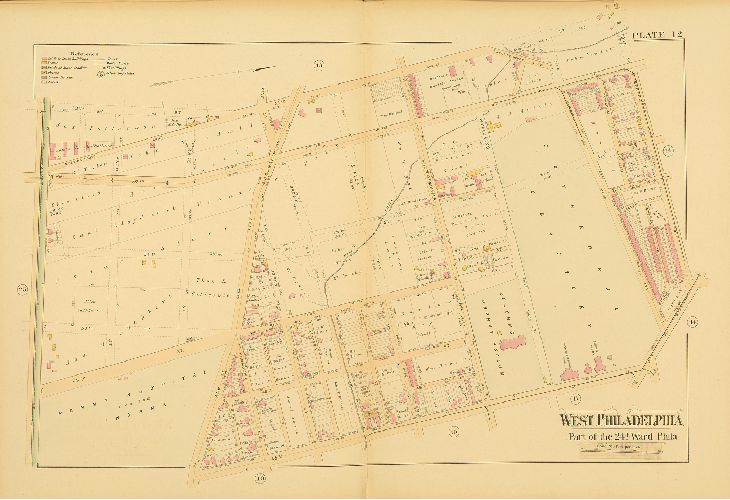 Plate 12, Atlas of West Philadelphia, 24th and 27th Wards