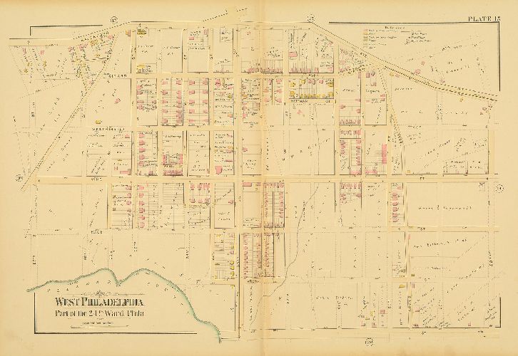 Plate 15, Atlas of West Philadelphia, 24th and 27th Wards