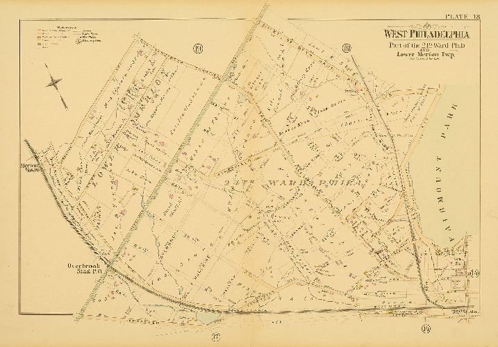 Plate 18, Atlas of West Philadelphia, 24th and 27th Wards