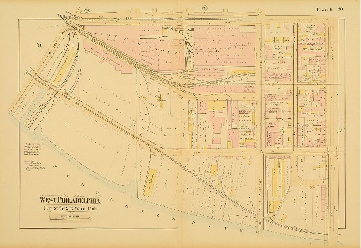 Plate 20, Atlas of West Philadelphia, 24th and 27th Wards