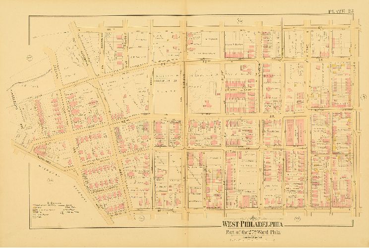 Plate 23, Atlas of West Philadelphia, 24th and 27th Wards