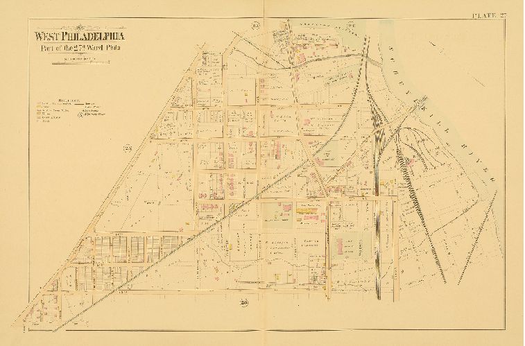 Plate 27, Atlas of West Philadelphia, 24th and 27th Wards