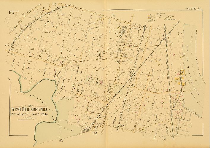 Plate 28, Atlas of West Philadelphia, 24th and 27th Wards