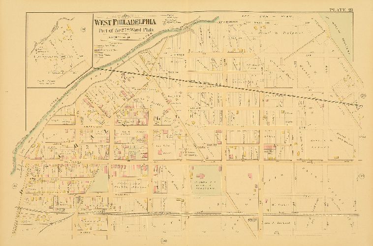 Plate 29, Atlas of West Philadelphia, 24th and 27th Wards