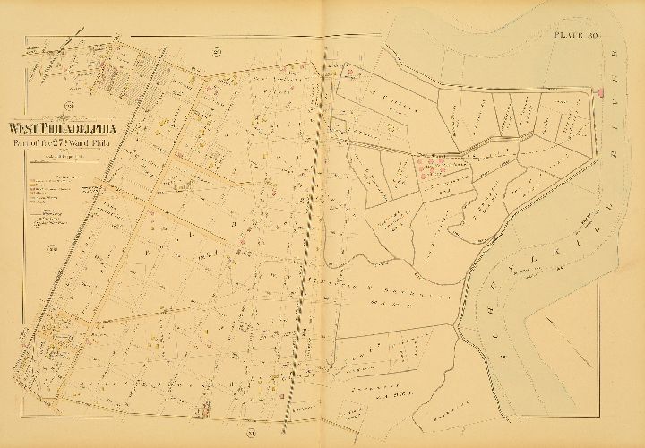 Plate 30, Atlas of West Philadelphia, 24th and 27th Wards