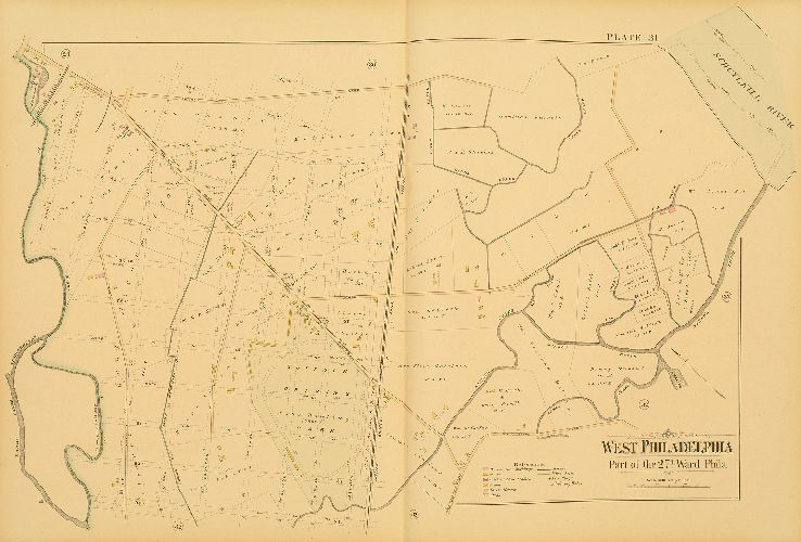Plate 31, Atlas of West Philadelphia, 24th and 27th Wards