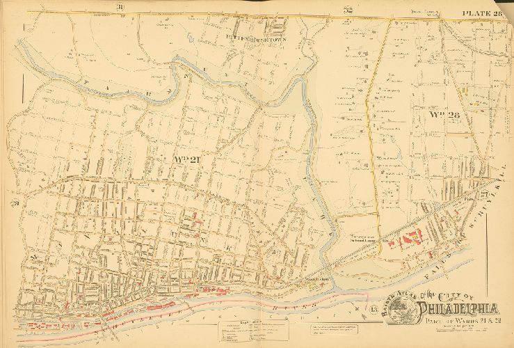 Plate 28, Baist's Atlas of the City of Philadelphia, Penna.