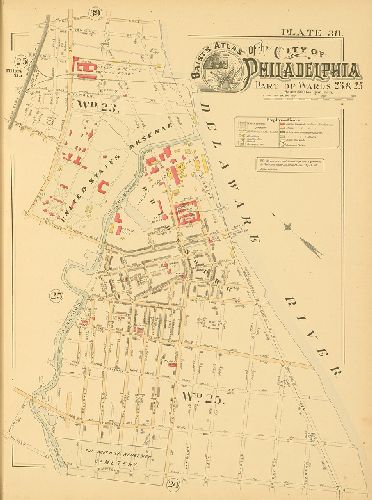 Plate 38, Baist's Atlas of the City of Philadelphia, Penna.