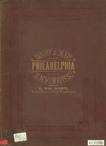 Cover, Baist's Map of Philadelphia and Environs