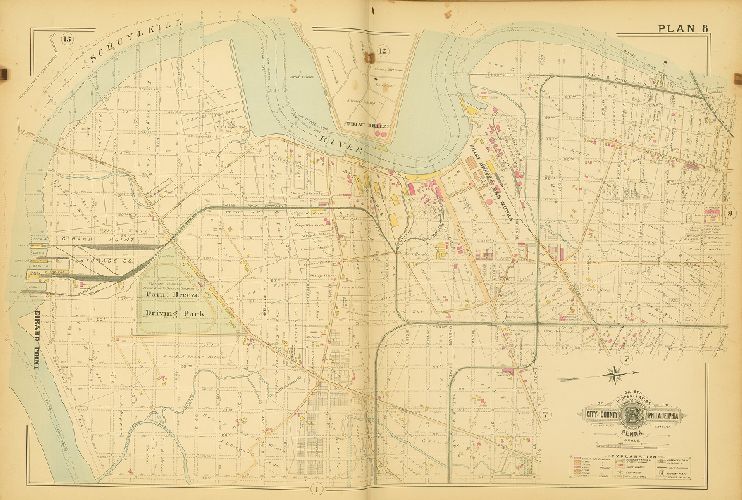 Plan 8, Baist's Property Atlas of the City and County of Philadelphia, Penna.