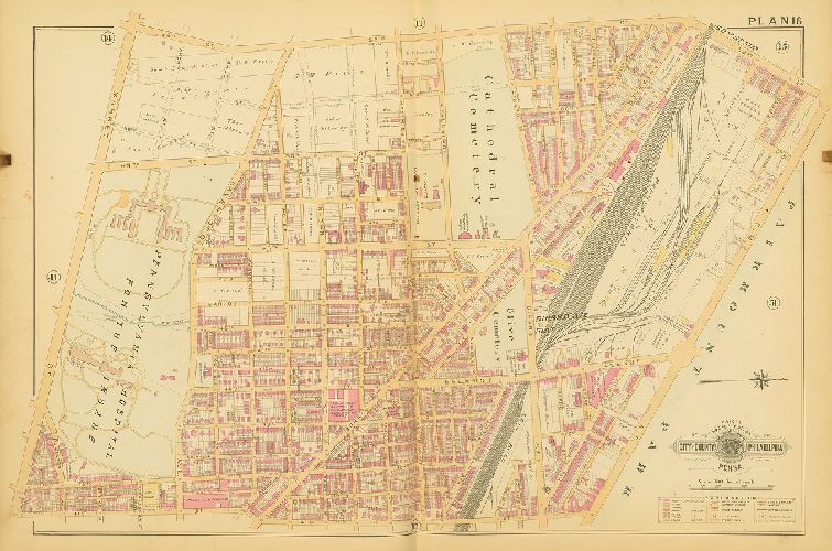 Plan 16, Baist's Property Atlas of the City and County of Philadelphia, Penna.