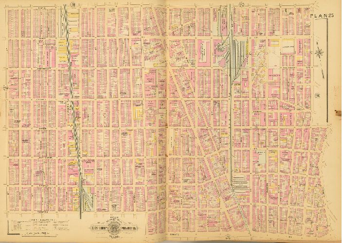 Plan 25, Baist's Property Atlas of the City and County of Philadelphia, Penna.