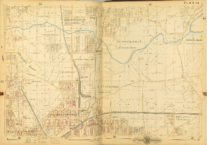 Plan 34, Baist's Property Atlas of the City and County of Philadelphia, Penna.