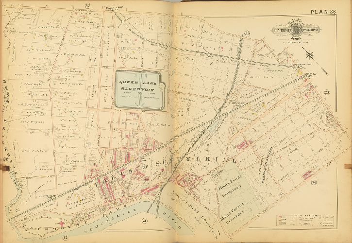 Plan 36, Baist's Property Atlas of the City and County of Philadelphia, Penna.