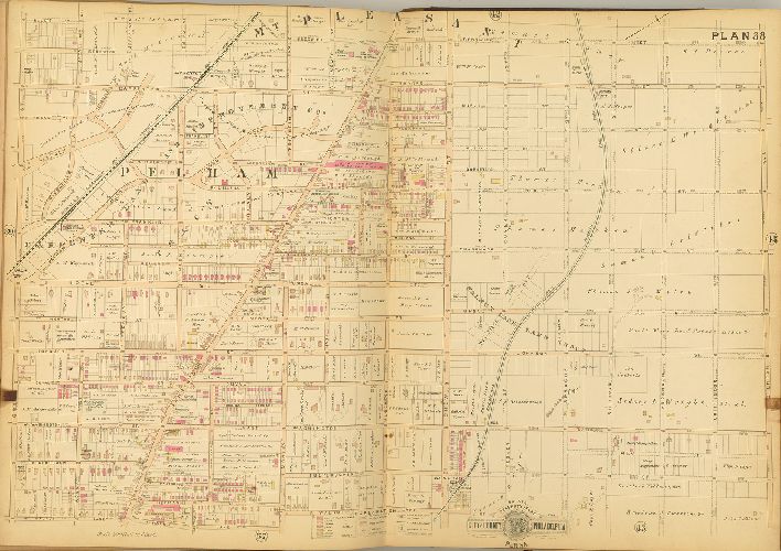 Plan 38, Baist's Property Atlas of the City and County of Philadelphia, Penna.