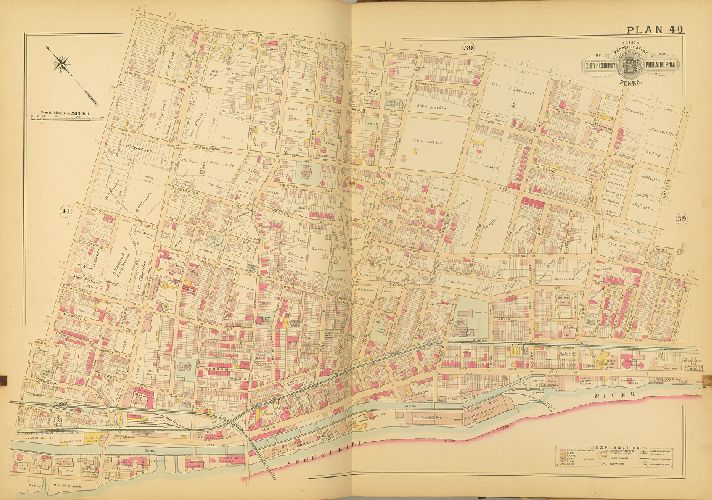 Plan 40, Baist's Property Atlas of the City and County of Philadelphia, Penna.