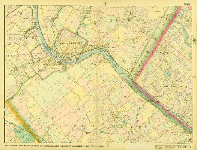 Plate 2, Baist's Map Showing the Development of the City & Suburbs of Philadelphia