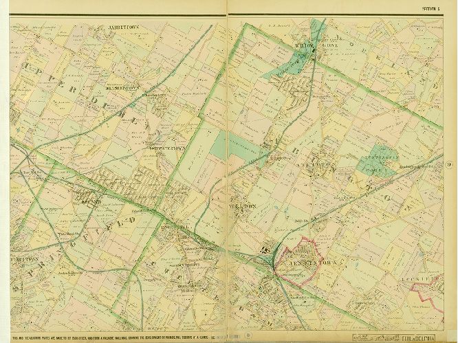 Plate 5, Baist's Map Showing the Development of the City & Suburbs of Philadelphia