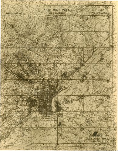 Index Map, Aerial Survey of Philadelphia, PA