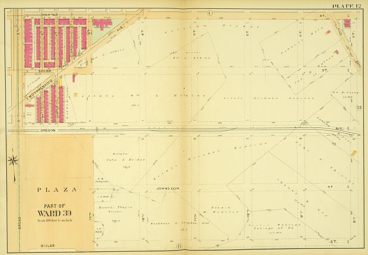 Plate 12, Atlas of the 1st and 39th Wards of the City of Philadelphia