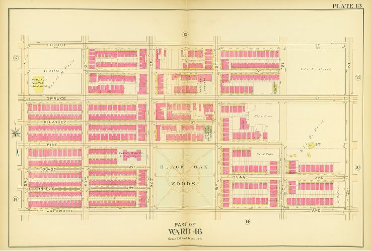 Plate 13, Atlas of the 27th & 46th Wards of the City of Philadelphia