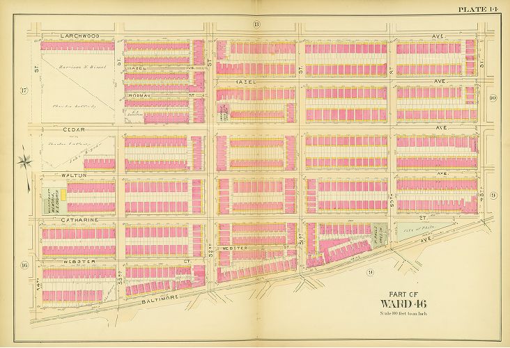 Plate 14, Atlas of the 27th & 46th Wards of the City of Philadelphia