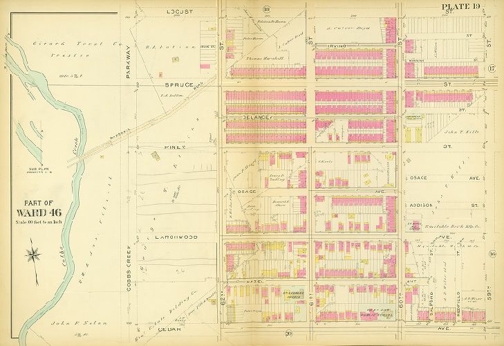 Plate 19, Atlas of the 27th & 46th Wards of the City of Philadelphia