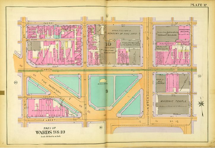 Plate 17, Atlas of the 6th, 9th & 10th Wards