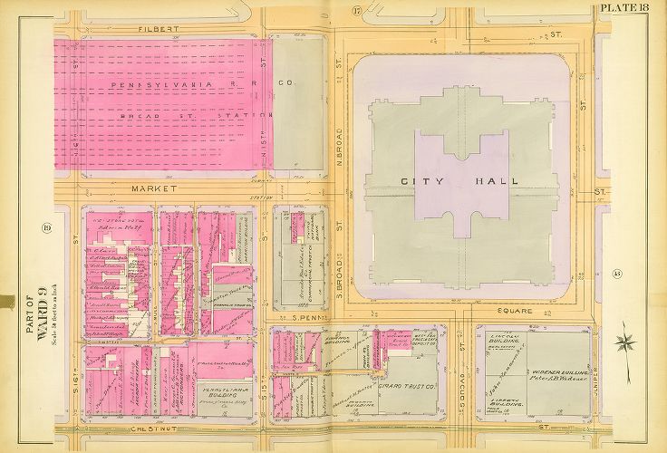 Plate 18, Atlas of the 6th, 9th & 10th Wards