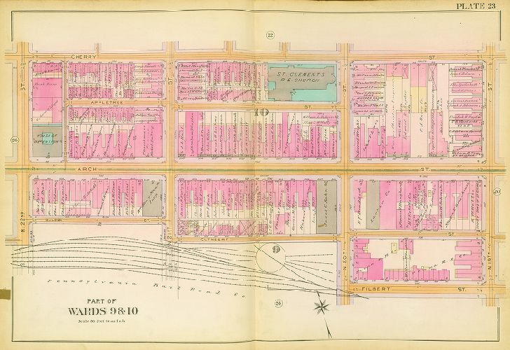 Plate 23, Atlas of the 6th, 9th & 10th Wards