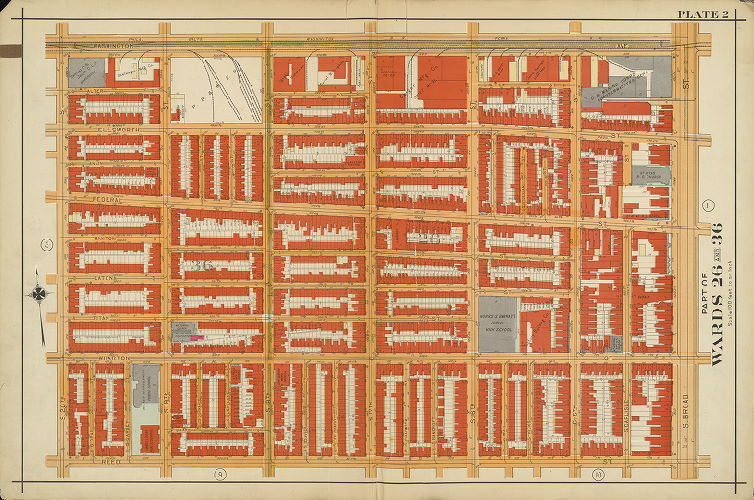Plate 2, Atlas of the 26th, 36th & 48th Wards of the City of Philadelphia