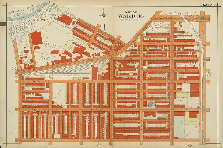 Plate 4, Atlas of the 26th, 36th & 48th Wards of the City of Philadelphia