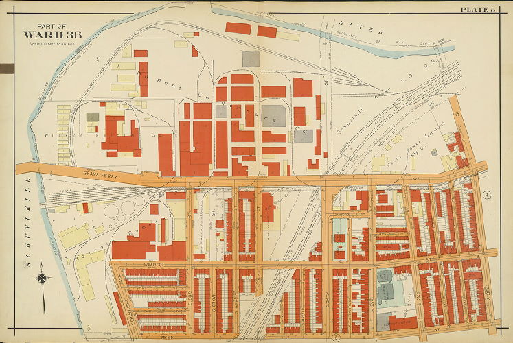 Plate 5, Atlas of the 26th, 36th & 48th Wards of the City of Philadelphia