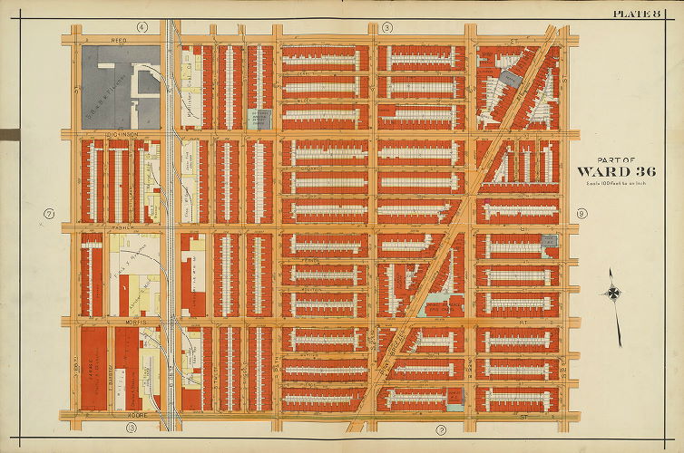 Plate 8, Atlas of the 26th, 36th & 48th Wards of the City of Philadelphia
