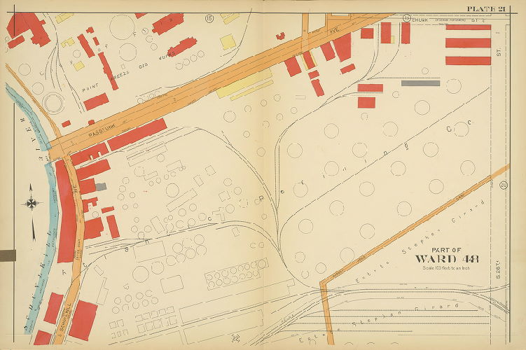 Plate 21, Atlas of the 26th, 36th & 48th Wards of the City of Philadelphia