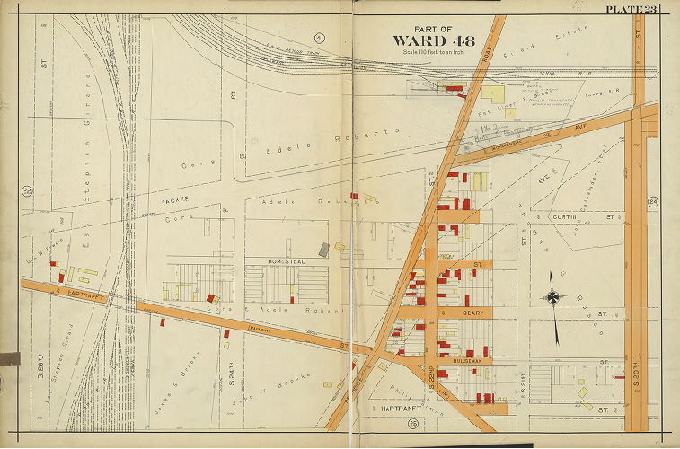 Plate 23, Atlas of the 26th, 36th & 48th Wards of the City of Philadelphia