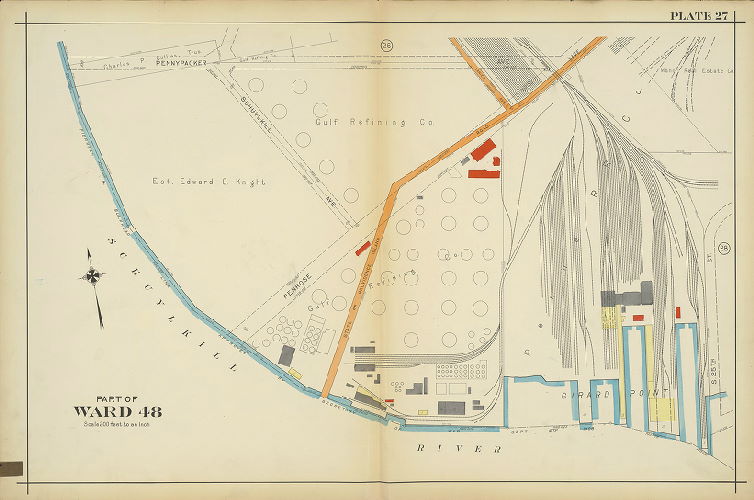 Plate 27, Atlas of the 26th, 36th & 48th Wards of the City of Philadelphia
